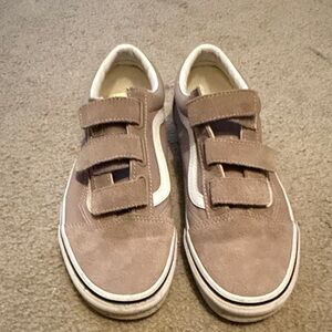 Vans Tan Velcro Sneakers